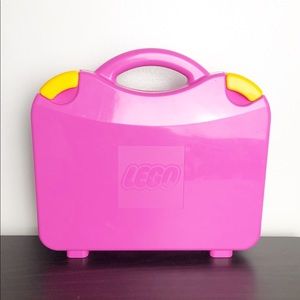 LEGO pink carrying sorting case preowned
